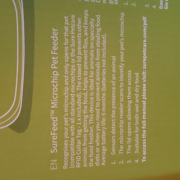 Brand New! SureFeed Microchip Small Dog & Cat Feeder Model# MPF001 - Picture 5 of 16